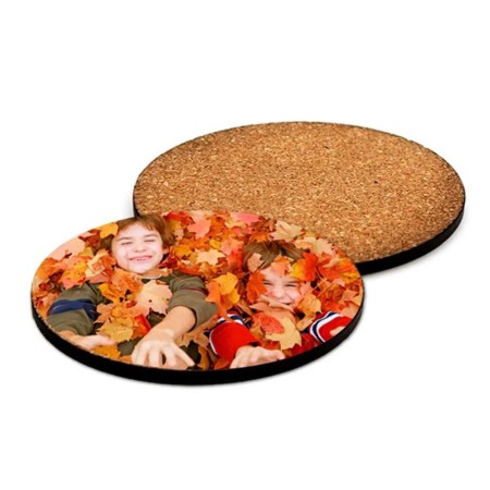 Sous-verre sublimable en MDF – Rond 95 mm – Personnalisable