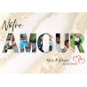 Affiche Numérique " Notre Amour "