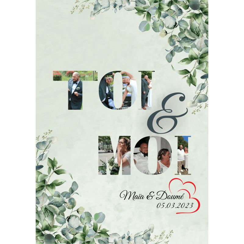 Affiche Numérique " Toi & Moi "