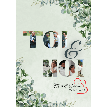 Affiche Numérique " Toi & Moi "