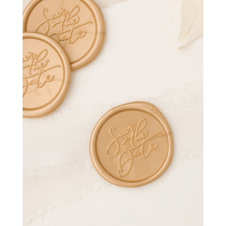 Cachet de cire personnalisé – "Save the Date"