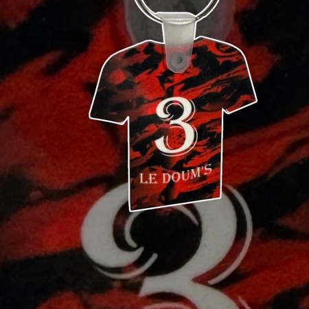 Porte-clés sublimable en forme de maillot – Personnalisable recto/verso