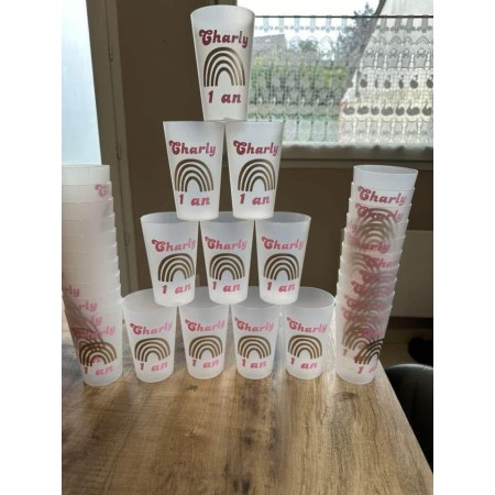 Gobelet plastique réutilisable 25 cl – 100% personnalisable