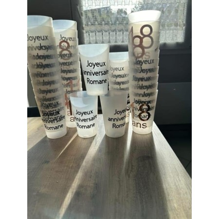Gobelet plastique réutilisable 25 cl – 100% personnalisable