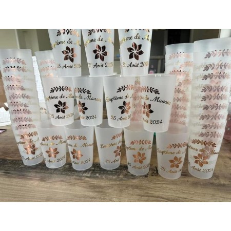 Gobelet plastique réutilisable 25 cl – 100% personnalisable