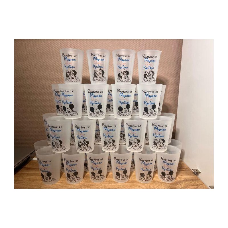 Gobelet plastique réutilisable 25 cl – 100% personnalisable