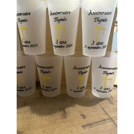 Gobelet plastique réutilisable 25 cl – 100% personnalisable