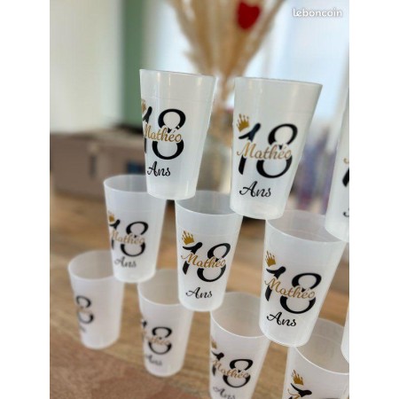 Gobelet plastique réutilisable 25 cl – 100% personnalisable