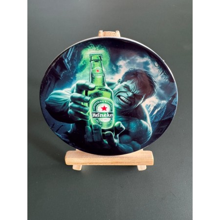 Dessous de verre en céramique sublimable – Ø 9,1 cm – Personnalisable 1 face