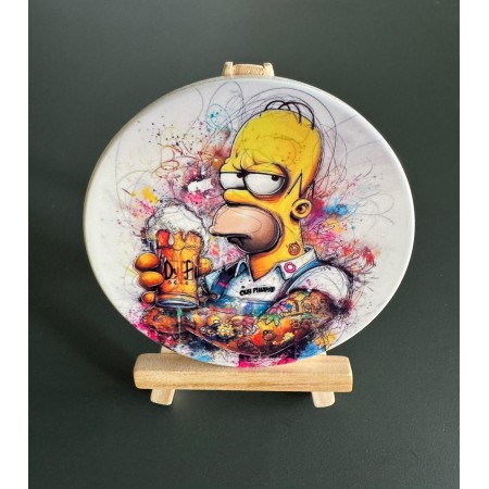 Dessous de verre en céramique sublimable – Ø 9,1 cm – Personnalisable 1 face