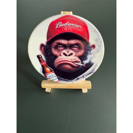 Dessous de verre en céramique sublimable – Ø 9,1 cm – Personnalisable 1 face