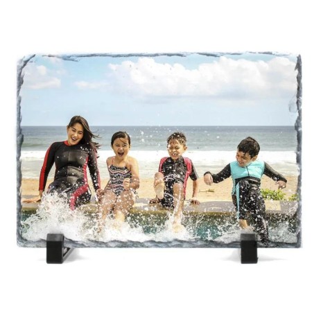 Cadre photo personnalisable en ardoise