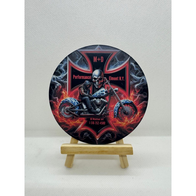 Sous-verres Ronds Personnalisés - Finition Brillante - Fabriqués Au Royaume-Uni