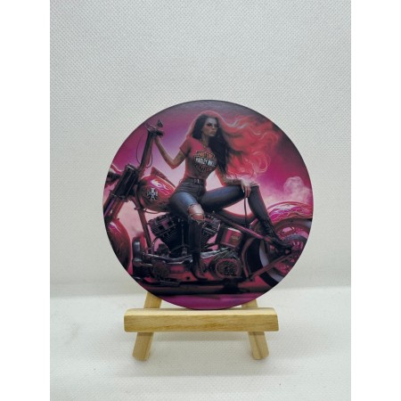 Sous-verre sublimable en MDF – Rond 95 mm – Personnalisable